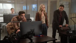 Sara Garcia, Josh McKenzie, Mellisa Roxburgh and Patrick Sabongui in The Hunting Party Season 2