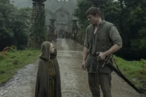 Dexter Sol Ansell and Peter Claffey in A Knight of the Seven Kingdoms