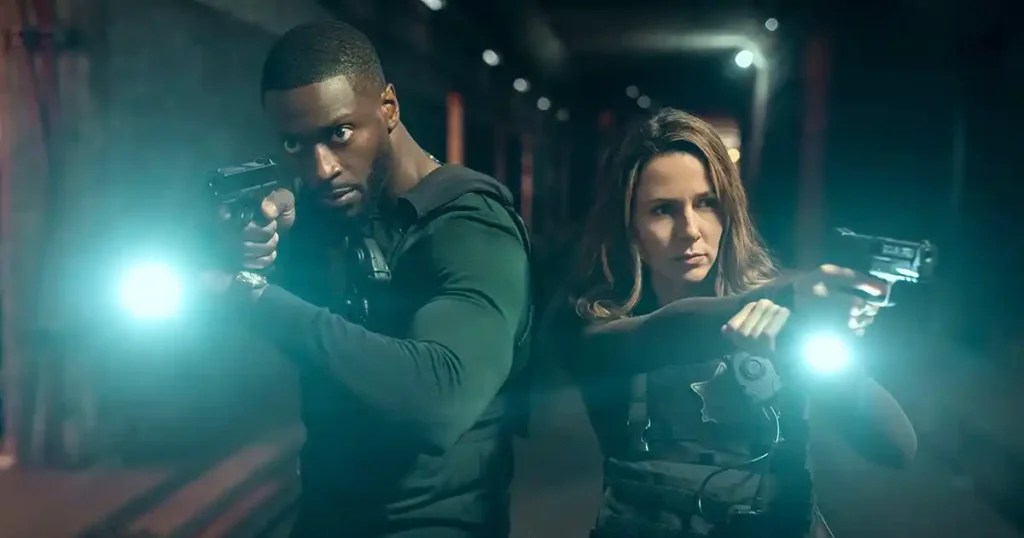 Aldis Hodge and Alona Tal in Cross Season 2