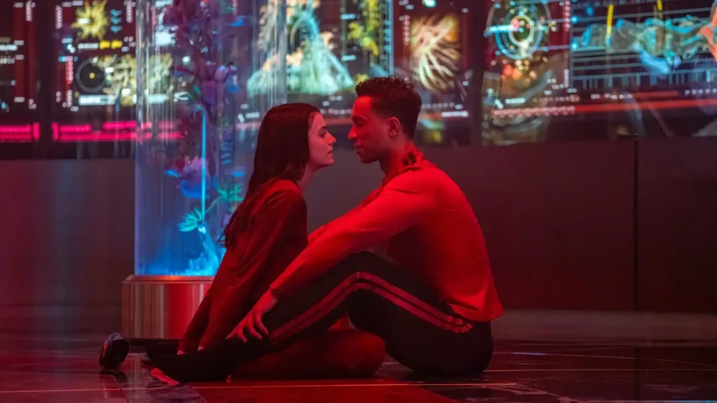 Zoe Steiner and Sandro Rosta in Star Trek: Starfleet Academy