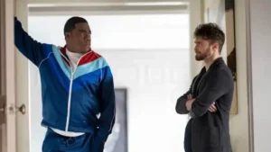 Tracy Morgan and Daniel Radcliffe in The Fall and Rise of Reggie Dinkins