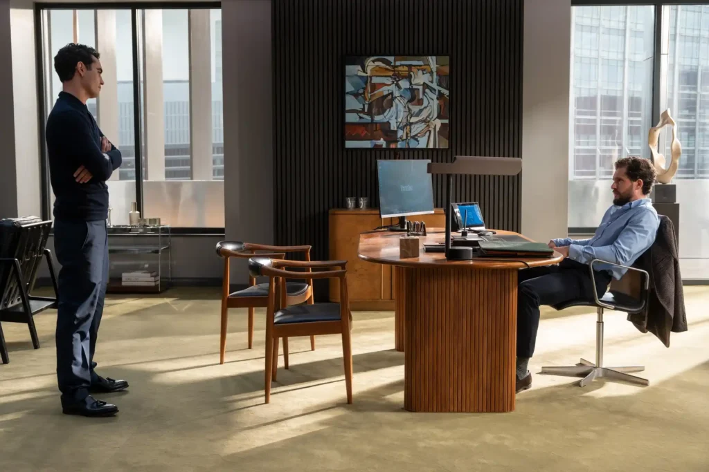 Max Minghell and Kit Harington in Industry Season 4