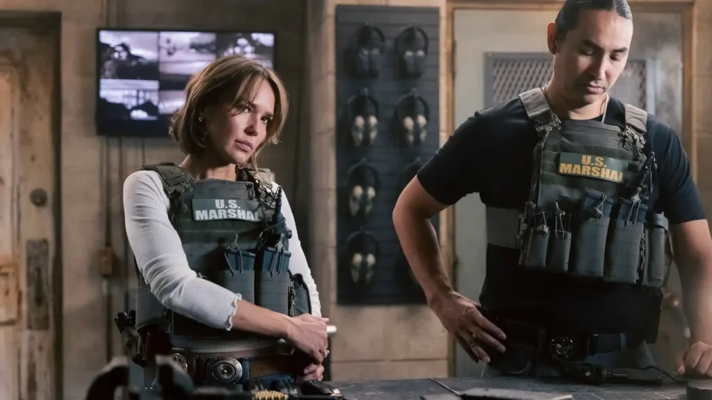 Arielle Kebbel and Tatanka Means in Marshals