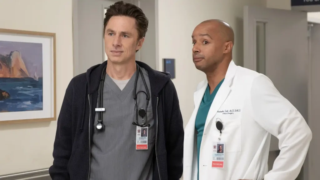 Zach Braff and Donald Faison in Scrubs (2026)