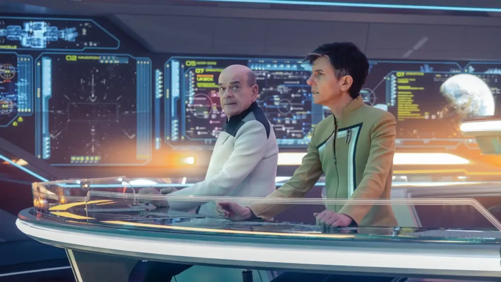Robert Picardo and Tig Notaro in Star Trek: Starfleet Academy