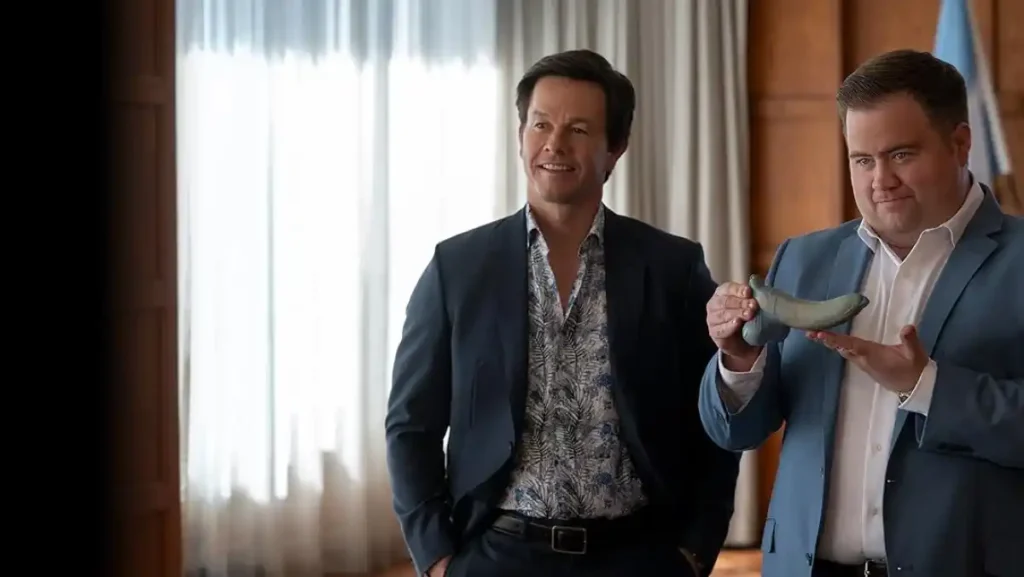 Mark Wahlberg and Paul Walter Hauser in Balls Up