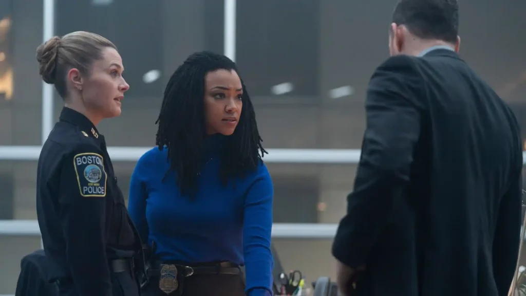 Maggie Lawson and Sonequa Martin-Green in Boston Blue