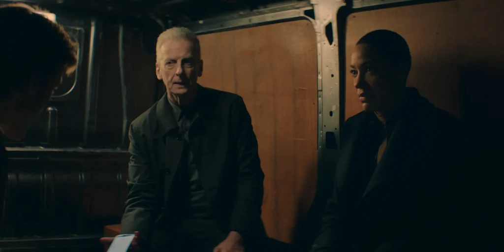 Peter Capaldi and Cush Jumbo in Criminal Record Season 2