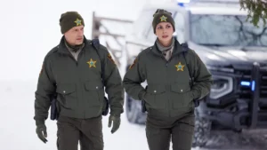 Matt Lauria and Morena Baccarin in Sheriff Country