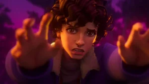 A still from Stranger Things: Tales from '85