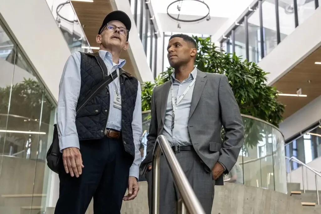 Rob Corddry and Andrew Bushell in The Audacity