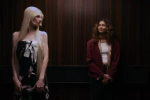 Hunter Schafer and Zendaya in Euphoria Season 3
