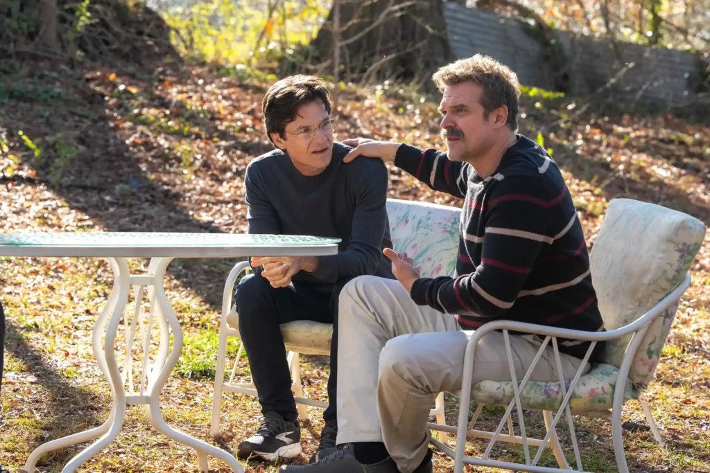 Jason Bateman and David Harbour in DTF St. Louis