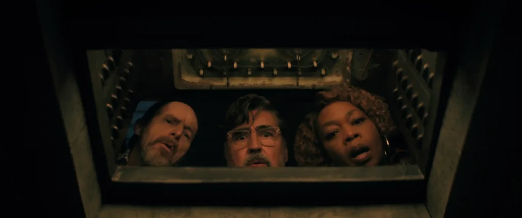 (L to R) Denis O’Hare as Wally, Alfred Molina as Sam, Alfre Woodard as Judy in The Boroughs.