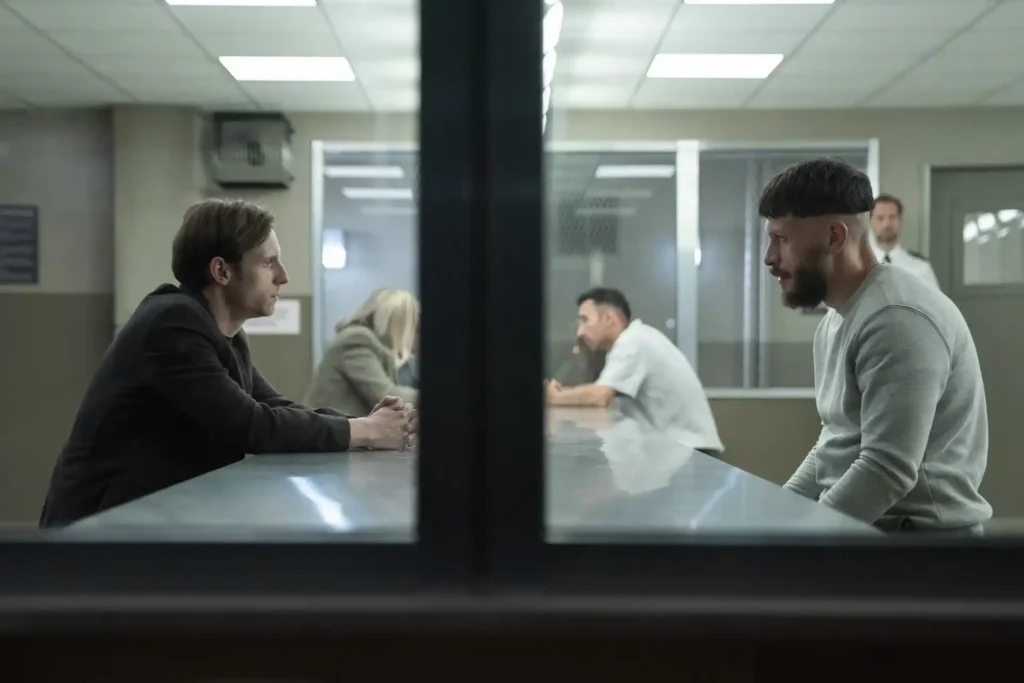 Jamie Bell and Richard Gadd in Half Man