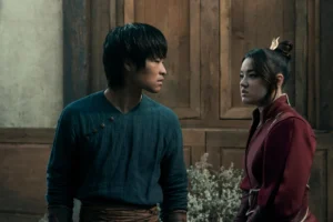 (L to R) Dallas Liu as Zuko, Elizabeth Yu as Azula in season 2 of Avatar: The Last Airbender.
