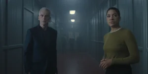 Peter Capaldi and Cush Jumbo in Criminal Record Season 2
