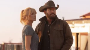 Kelly Reilly and Cole Hauser in Dutton Ranch