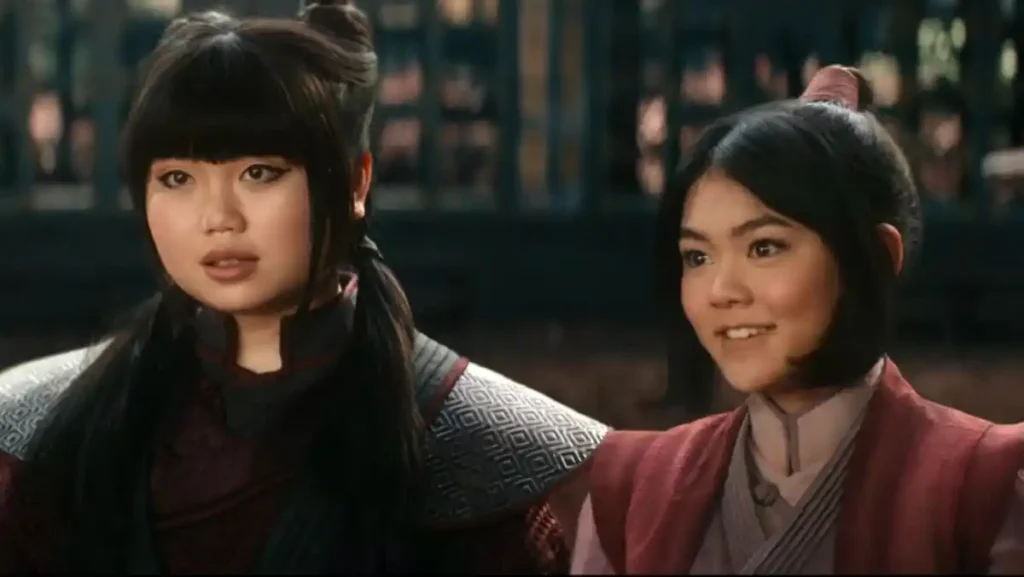 Thalia Tran and Momona Tamada in Avatar: The Last Airbender Season 2