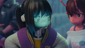 A still from Milky Subway: The Galactic Limited Express - The Movie