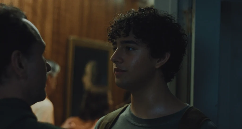 Matthew Rhys and Kingston Rumi in Widow's Bay