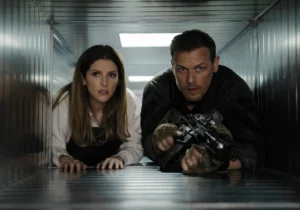 Anna Kendrick and Sam Heughan in Embassy (2026)