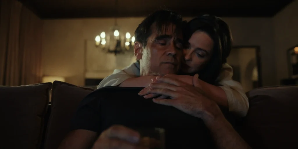 Colin Farrell and Laura Donnelly in Sugar Season 2