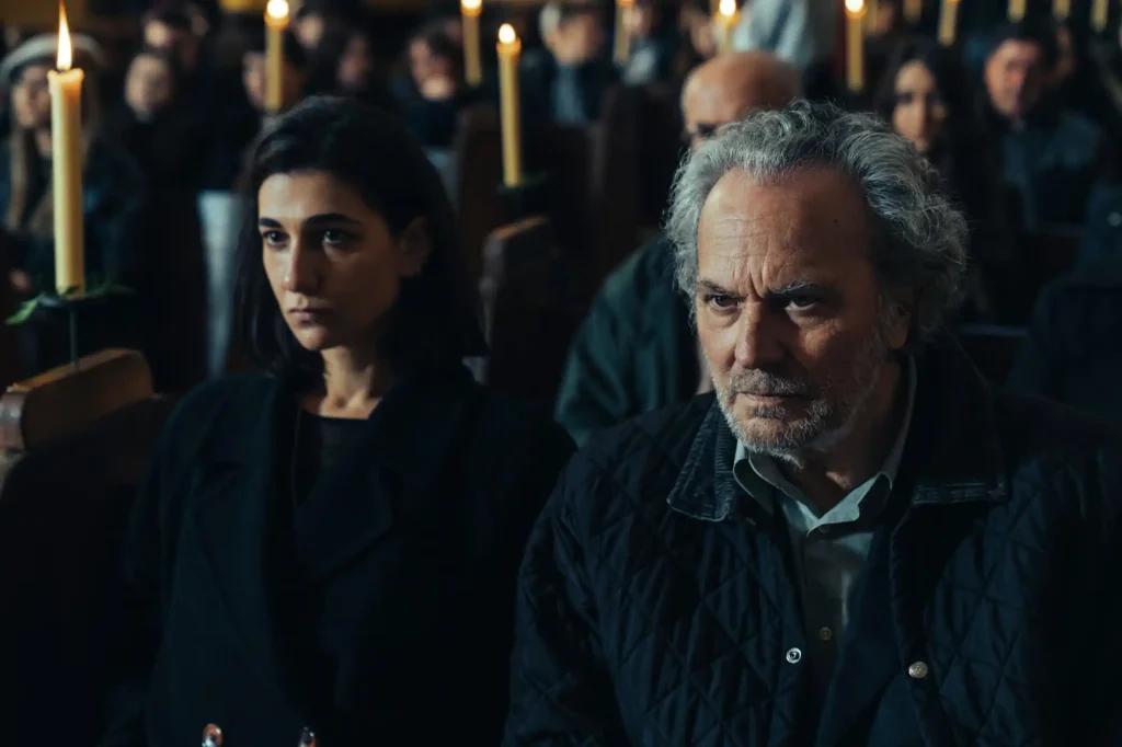 Stéphanie Magnin and José Coronado in The Truthers (2026)