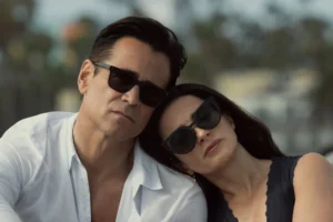 Colin Farrell and Laura Donnelly in Sugar Season 2